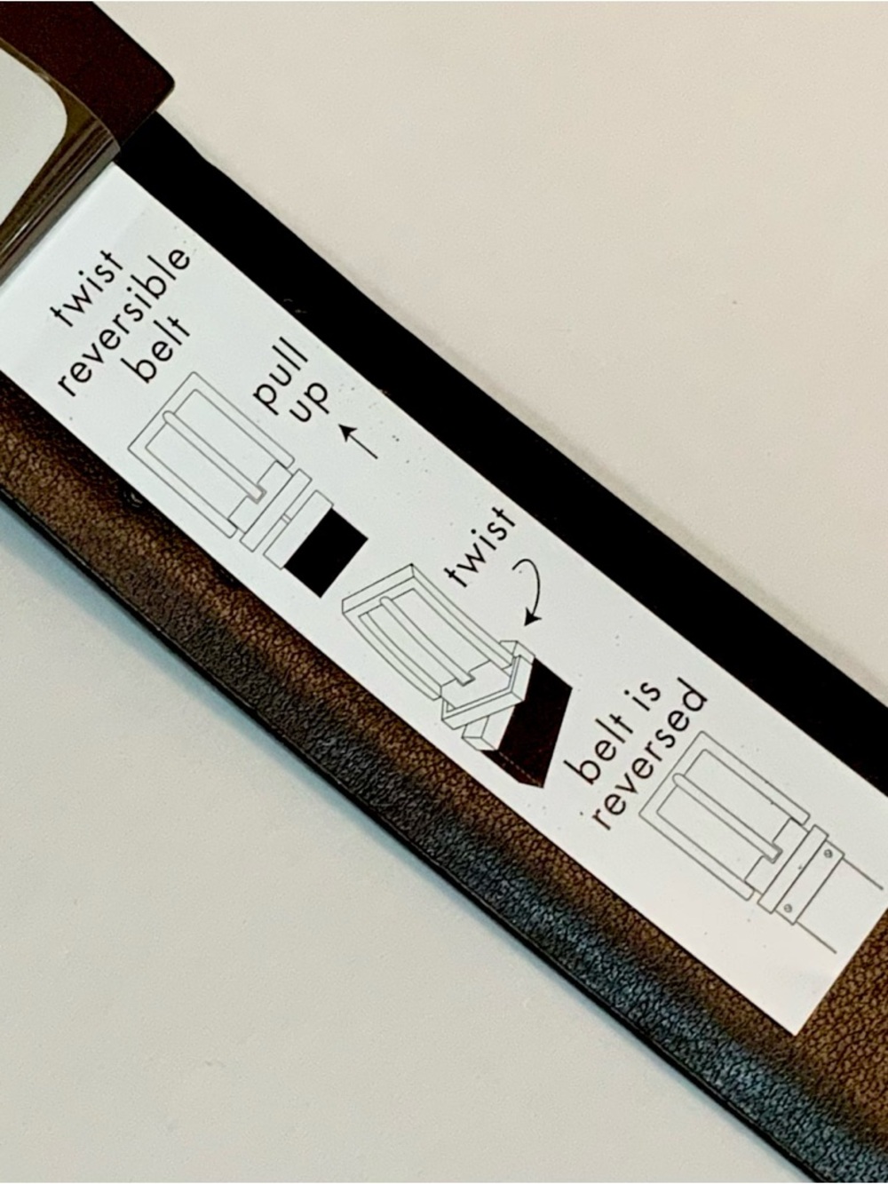 Men’s Calvin Klein Reversible Black/Brown Leather Belt - Picture 6 of 7